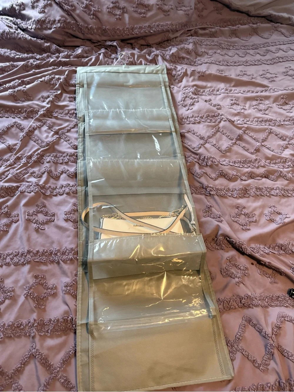 Overdoor Hanging Handbag Organizer - Gray